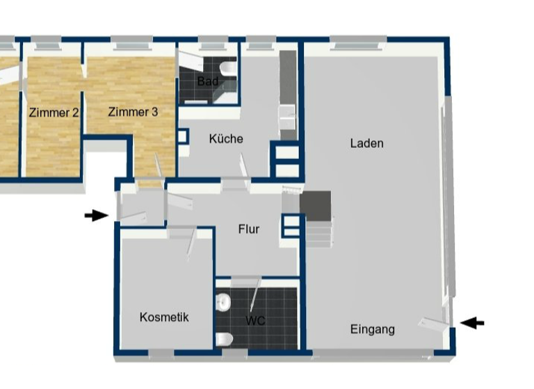 Verkaufsfläche zum Kauf 349.000 € 5 Zimmer 133 m² Verkaufsfläche Gleißhammer Nürnberg 90461