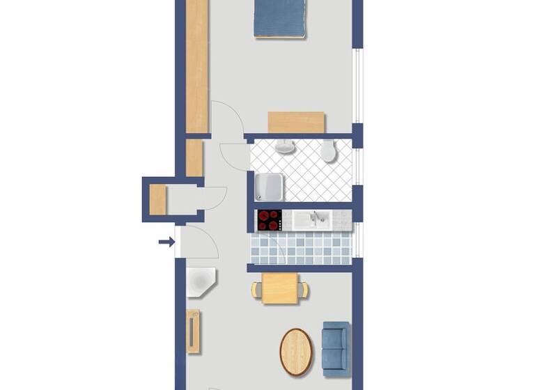 Wohnung zum Kauf provisionsfrei 149.000 € 2 Zimmer 48 m² 2. Geschoss Hiddesen Detmold 32760