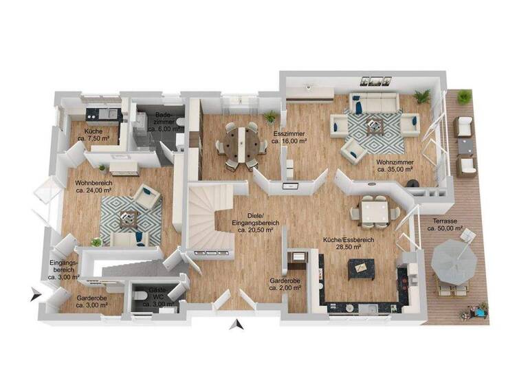 Einfamilienhaus zum Kauf 1.249.000 € 7 Zimmer 321 m² 1.450 m² Grundstück Stade 21680