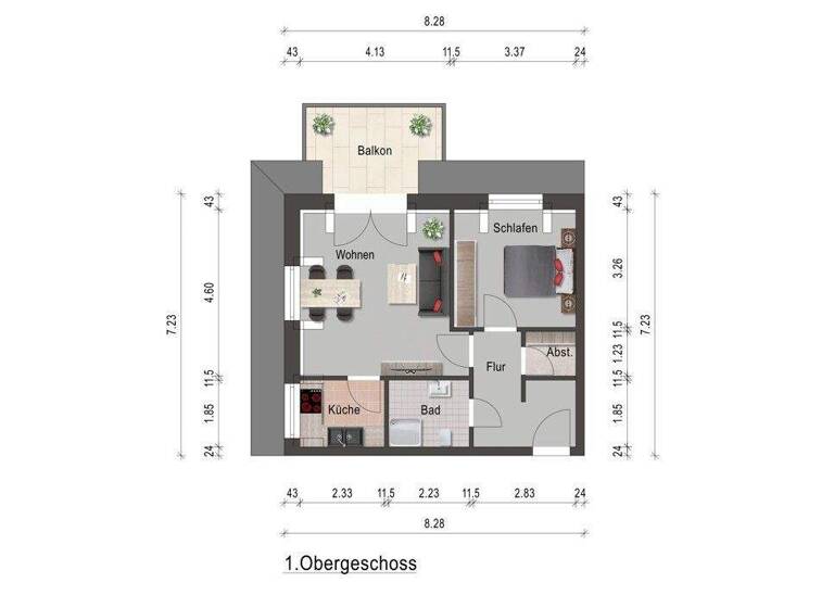 Wohnung zum Kauf 298.000 € 2 Zimmer 52 m² 1. Geschoss Timmendorfer Strand 23669
