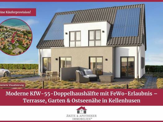 Doppelhaushälfte zum Kauf - Erstbezug 674.000 € 4 Zimmer 113 m² 299 m² Grundstück Kellenhusen Kellenhusen 23746
