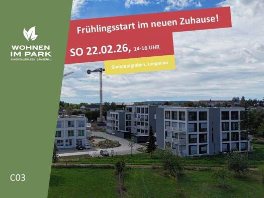 Wohnung zum Kauf - Neubau provisionsfrei 318.900 € 2 Zimmer 61,3 m² EG Am Simontalgraben 23 Langenau 89129