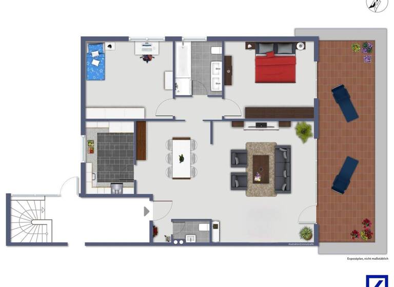 Terrassenwohnung zum Kauf 299.900 € 3 Zimmer 131 m² Bad Schwartau 23611