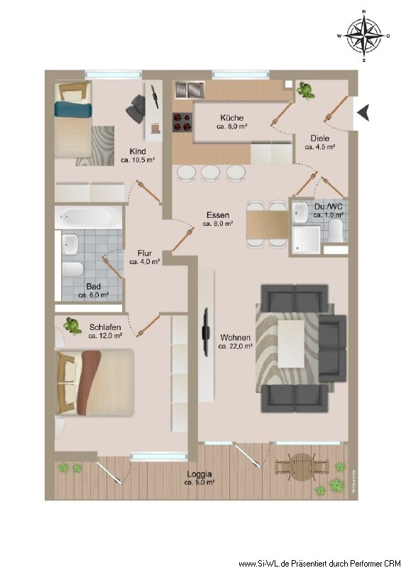 Wohnung zur Miete 946 € 3 Zimmer 86 m²<br/>Wohnfläche 5.<br/>Geschoss 01.03.2025<br/>Verfügbarkeit Europaring 20 Winsen - Kernstadt Winsen (Luhe) 21423