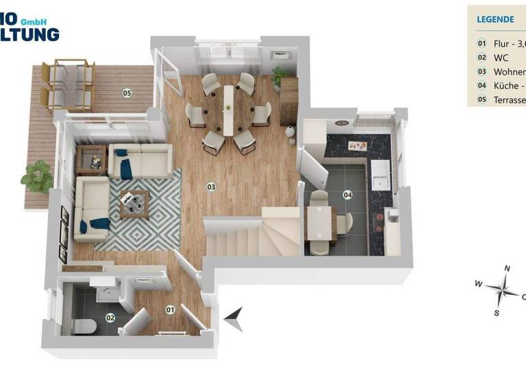 Maisonette zum Kauf 340.000 € 3 Zimmer 97 m² Eversten Oldenburg / Eversten 26131