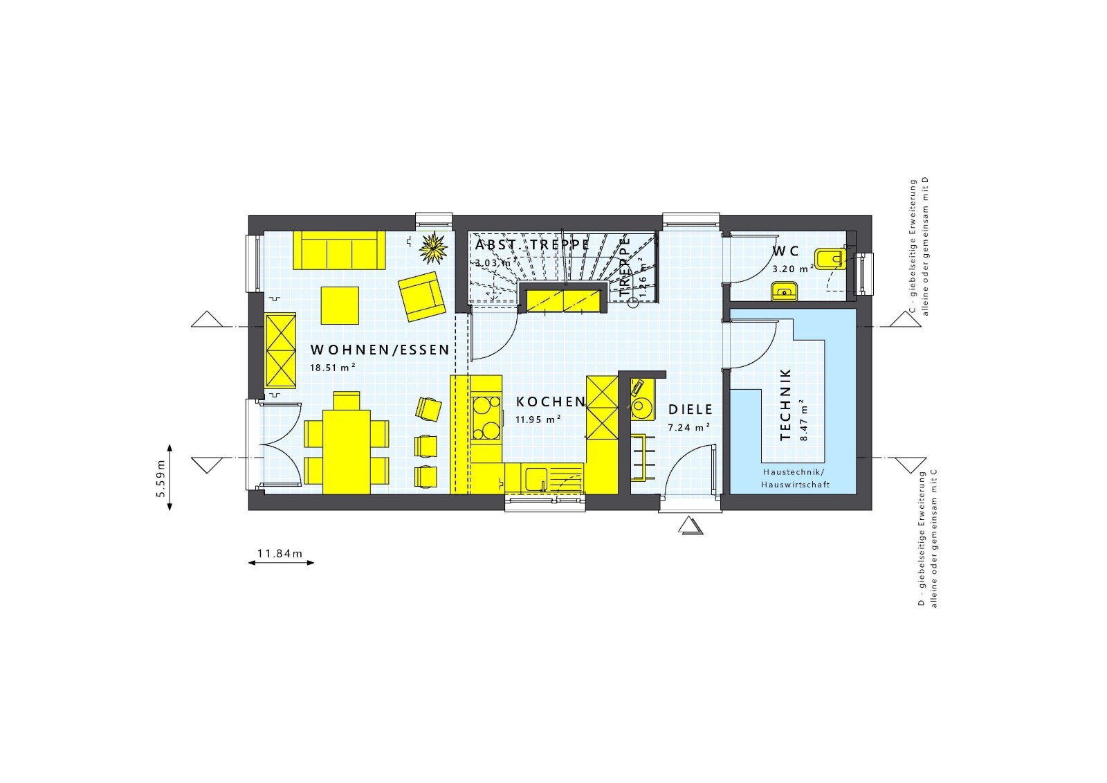 Einfamilienhaus zum Kauf provisionsfrei 549.701 € 3 Zimmer 108 m²<br/>Wohnfläche 400 m²<br/>Grundstück Großauheim Hanau 63457