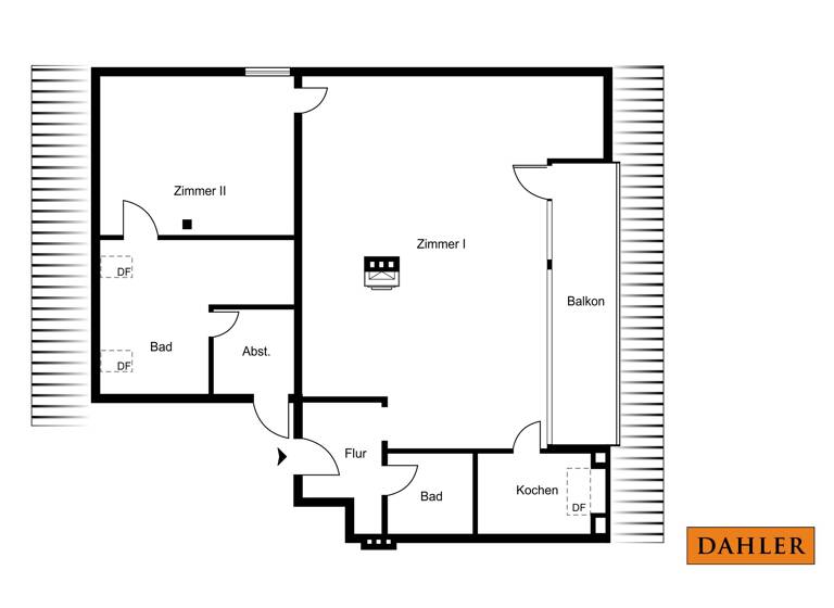 Wohnung zum Kauf 495.000 € 2 Zimmer 104 m²<br/>Wohnfläche Dachgeschoss, 3.<br/>Geschoss Niendorf Hamburg 22459