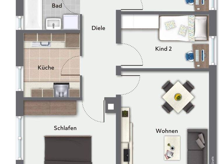Wohnung zum Kauf 398.000 € 4 Zimmer 78 m² 3. Geschoss frei ab 01.09.2026 Kirchseeon 85614