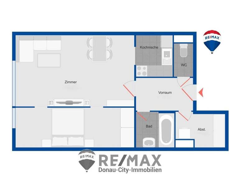 Wohnung zum Kauf 180.000 € 2 Zimmer 51 m² 1. Geschoss Wien 1210