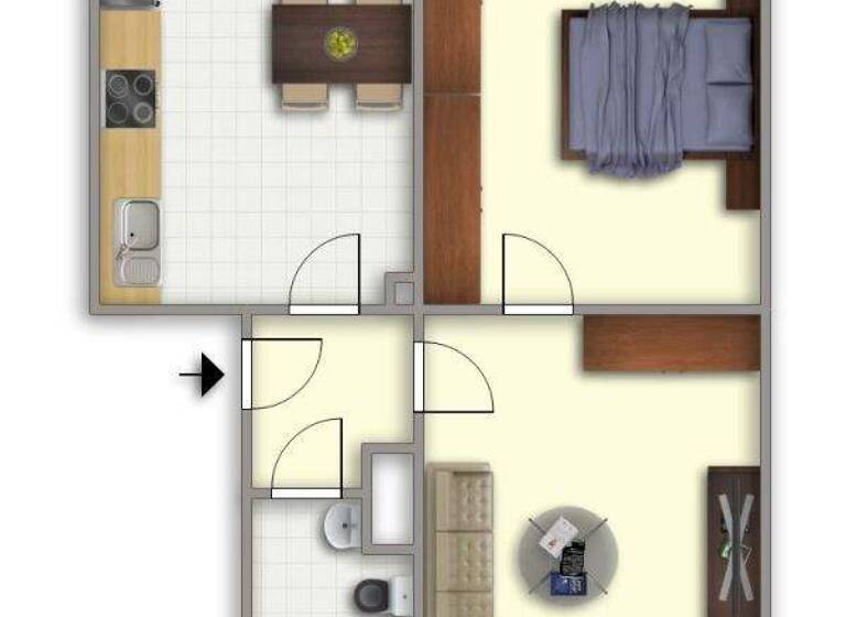 Wohnung zur Miete 346 € 2 Zimmer 42,3 m² EG frei ab 01.03.2026 Rosenweg 6 Görden Brandenburg an der Havel 14772