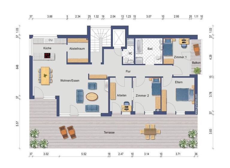 Penthouse zum Kauf 990.000 € 5,5 Zimmer 160 m² Lörrach 79539