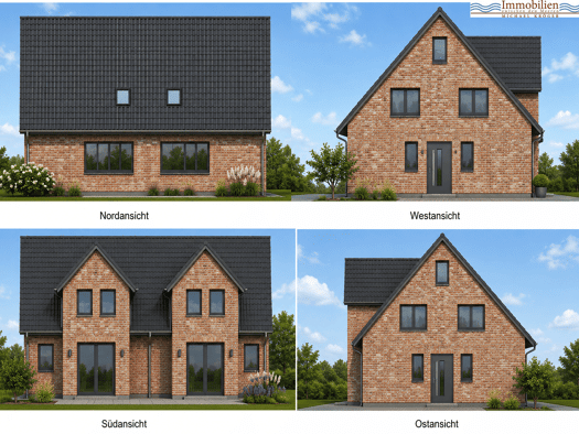 Doppelhaushälfte zum Kauf - Erstbezug 375.000 € 4 Zimmer 108 m² 295 m² Grundstück frei ab 01.04.2027 Ostenfeld (Husum) 25872