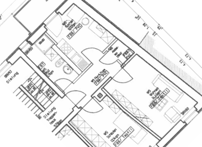 Wohnung zur Miete 499 € 2 Zimmer 50 m² 2. Geschoss Schulstr.63 Grimma 04668