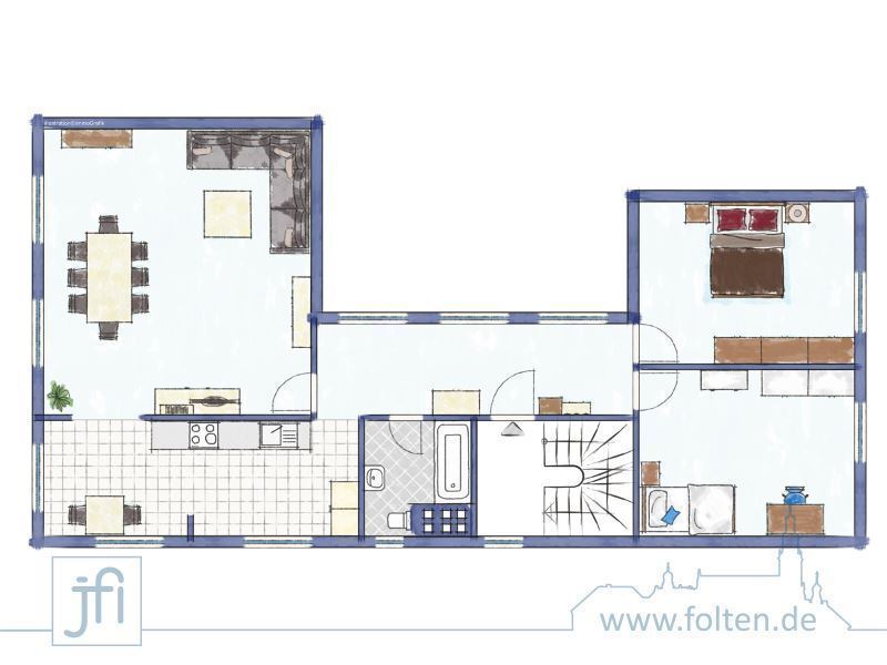 Wohnung zur Miete 650 € 3 Zimmer 103 m²<br/>Wohnfläche Leer Leer (Ostfriesland) 26789