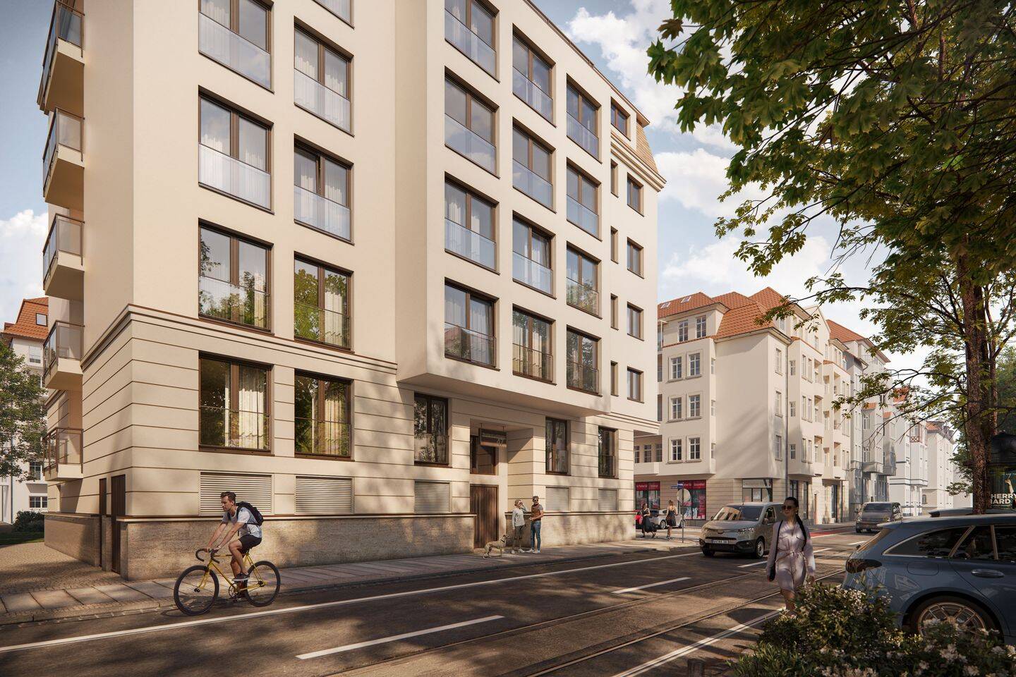 DG-Maisonettewohnung mit eigenem Dachgarten - Neubauprojekt mit Blick über Leipzig, KfW 40 – Leipzig – Vorschaubild 12