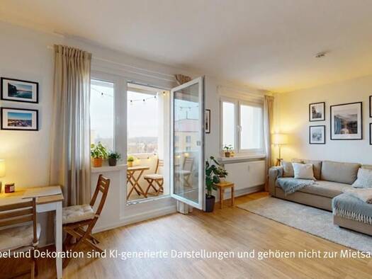 Wohnung zur Miete 412 € 3 Zimmer 57,2 m² 2. Geschoss Aalweg 17 Heide Nord West 06120