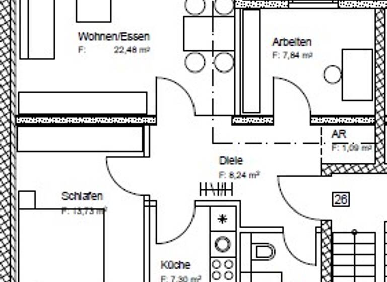 Wohnung zur Miete 680 € 3 Zimmer 68,2 m² 4. Geschoss frei ab 01.05.2026 Isarstr. 42 Reinhausen Regensburg 93057