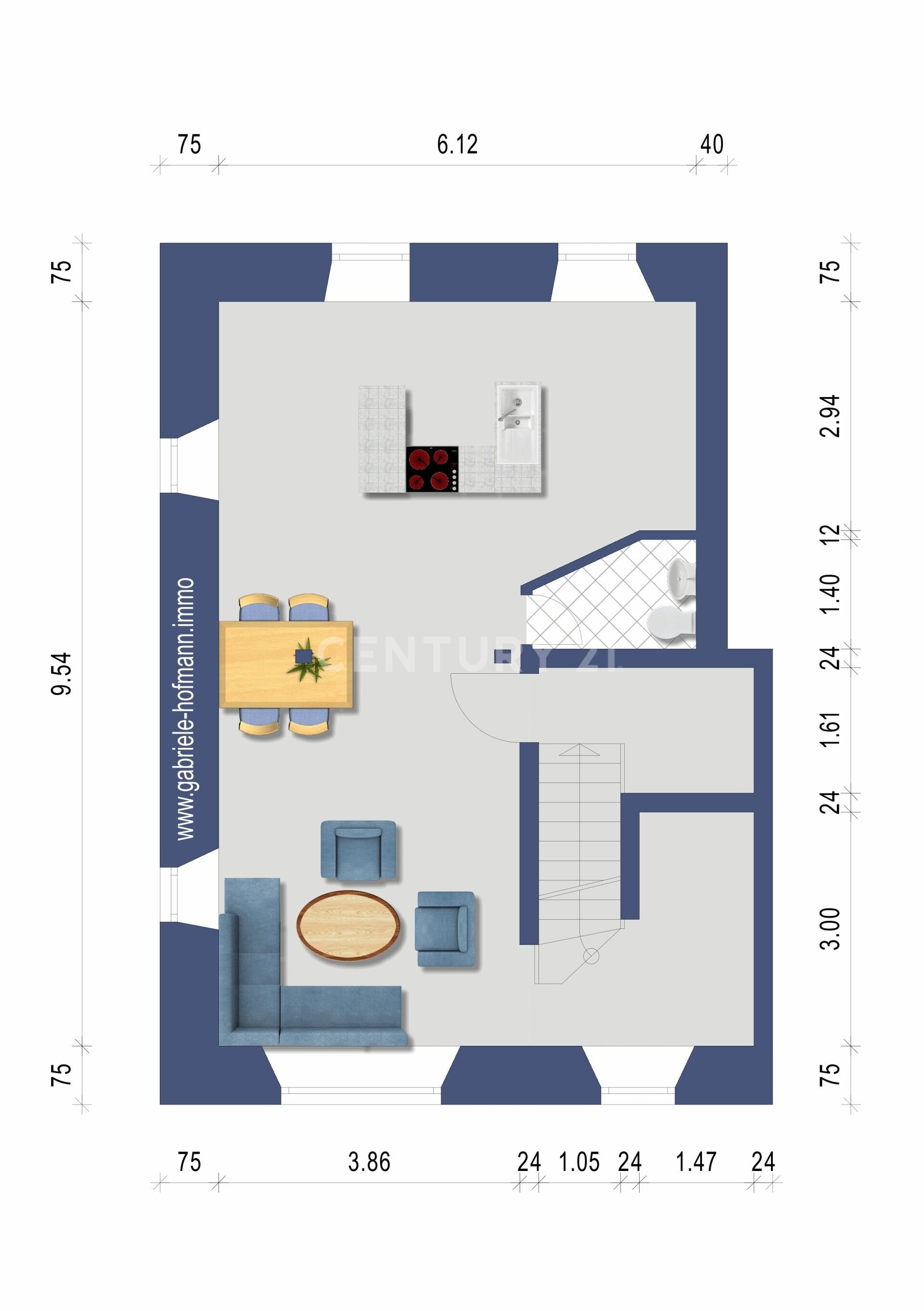 Maisonette zum Kauf 320.000 € 2,5 Zimmer 130 m²<br/>Wohnfläche 2.<br/>Geschoss Degerfelden Degerfelden 79618