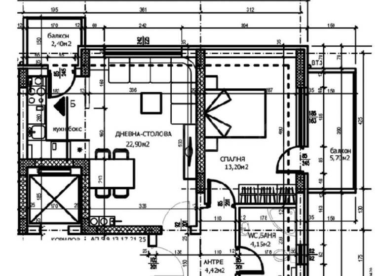 Studio zum Kauf 133.000 € 2 Zimmer 75 m² Plovdiv