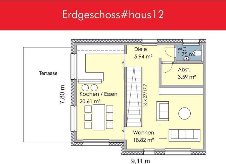 Doppelhaushälfte zum Kauf - Erstbezug 458.000 € 5 Zimmer 162,2 m² 150 m² Grundstück Rottweil 78628
