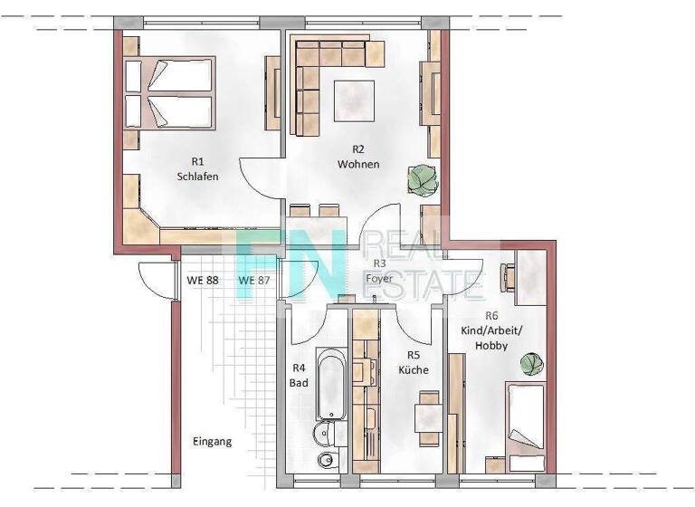 Wohnung zur Miete 310 € 3 Zimmer 62 m² 2. Geschoss Windmühlenweg 7e Bad Düben 04849