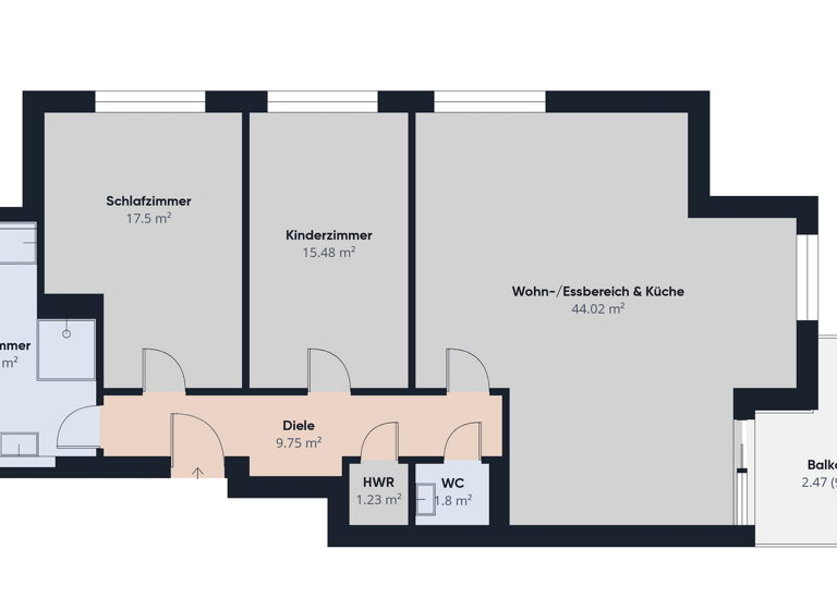 Wohnung zum Kauf - Erstbezug provisionsfrei 538.000 € 3 Zimmer 107,9 m² 1. Geschoss frei ab sofort Städtelner Straße 21 Markkleeberg 04416