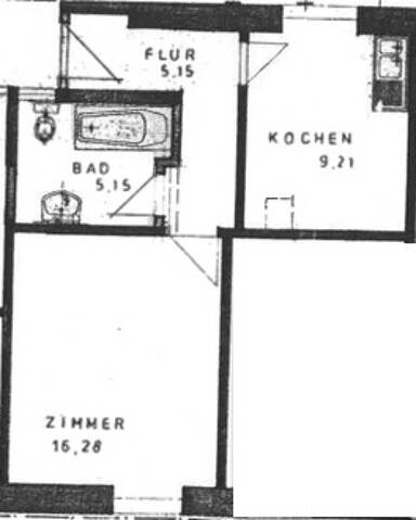 Wohnung zur Miete 400 € 1 Zimmer 35 m² 1. Geschoss Gernsbach Gernsbach 76593