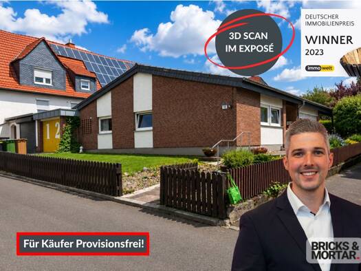 Bungalow zum Kauf provisionsfrei 365.000 € 4 Zimmer 162 m² 590 m² Grundstück Crumbach Lohfelden 34253