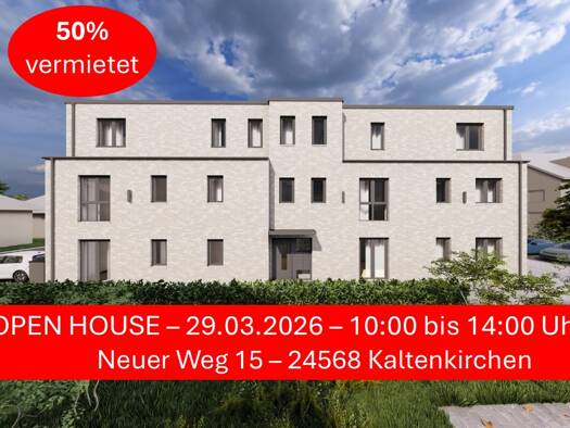 Penthouse zur Miete 1.375 € 3 Zimmer 83 m² Geschoss 2/2 frei ab 01.06.2026 Neuer Weg 15 Kaltenkirchen 24568