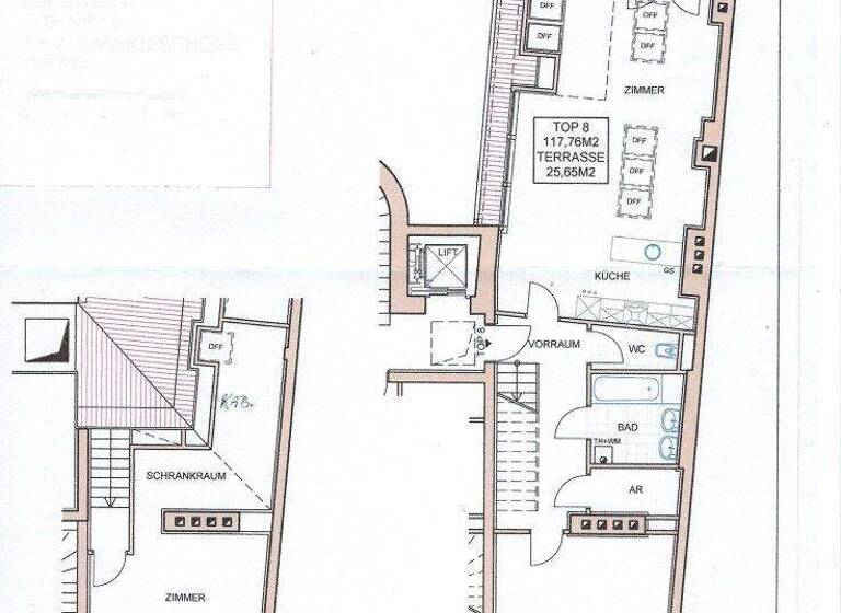 Wohnung zur Miete 1.475 € 3,5 Zimmer 117,7 m² 4. Geschoss Wien 1180