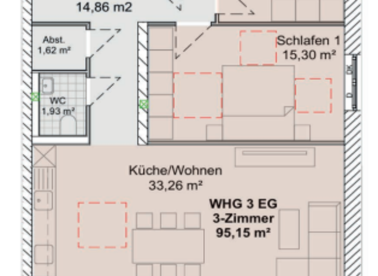 Wohnung zum Kauf provisionsfrei 706.000 € 3 Zimmer 96,1 m² EG frei ab sofort Pistlgasse 6-8 Weilheim Weilheim in Oberbayern 82362