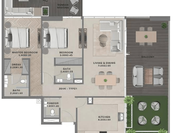 Wohnung zum Kauf provisionsfrei 495.159 € 3 Zimmer 124,3 m² Dubai 00000