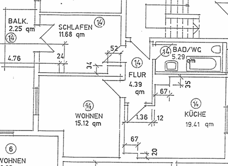 Wohnung zur Miete 450 € 2 Zimmer 57 m² frei ab sofort Meiningen 98617