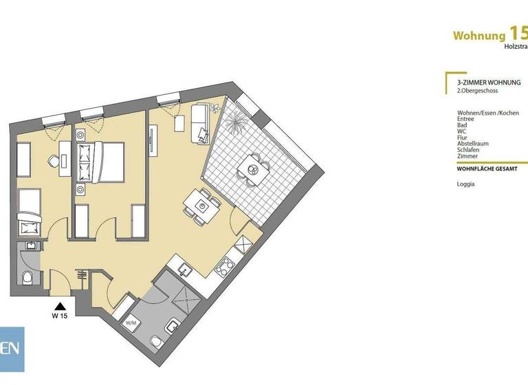 Wohnung zum Kauf - Erstbezug 520.000 € 3 Zimmer 69,9 m² EG Holzstraße 1 Lustenau 6890