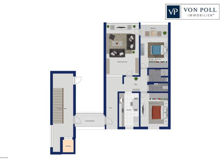 Wohnung zum Kauf 248.800 € 3 Zimmer 79,7 m² 2. Geschoss Neuröthenbach Nürnberg 90449