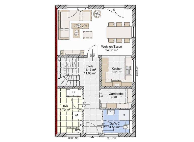 Reihenendhaus zum Kauf 406.558 € 5 Zimmer 141 m² 395 m² Grundstück Ludwigslust 19288