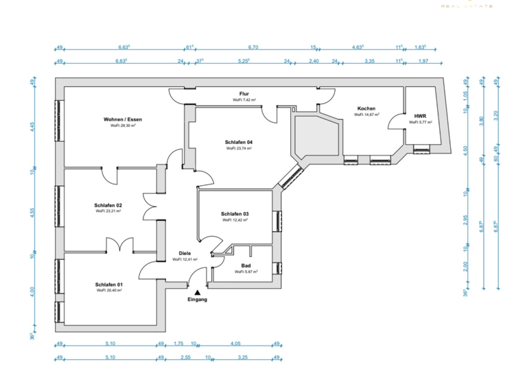 Wohnung zum Kauf 1.249.000 € 5,5 Zimmer 159 m² 1. Geschoss Wilmersdorf Berlin 10707