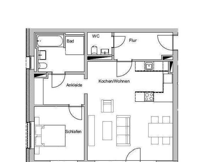 Wohnung zur Miete 1.187 € 2 Zimmer 74 m² frei ab 01.07.2026 Aachen 52074