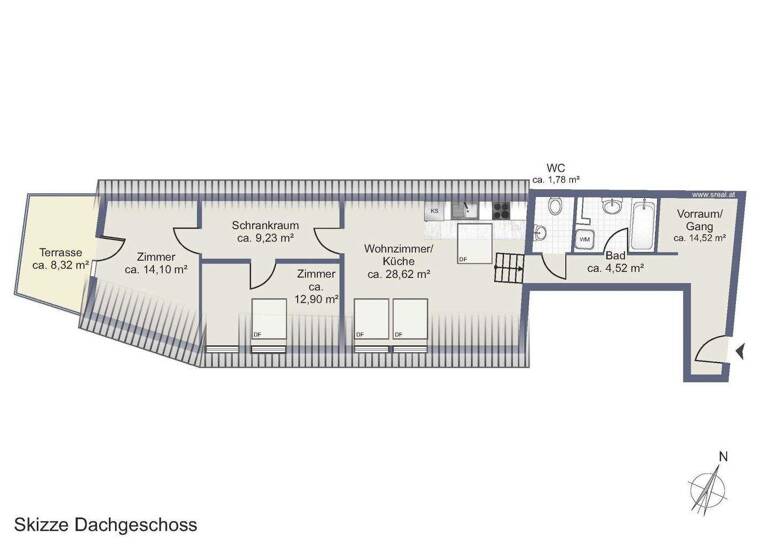 Wohnung zum Kauf 358.500 € 3 Zimmer 86,3 m² 2. Geschoss Amstetten 3300