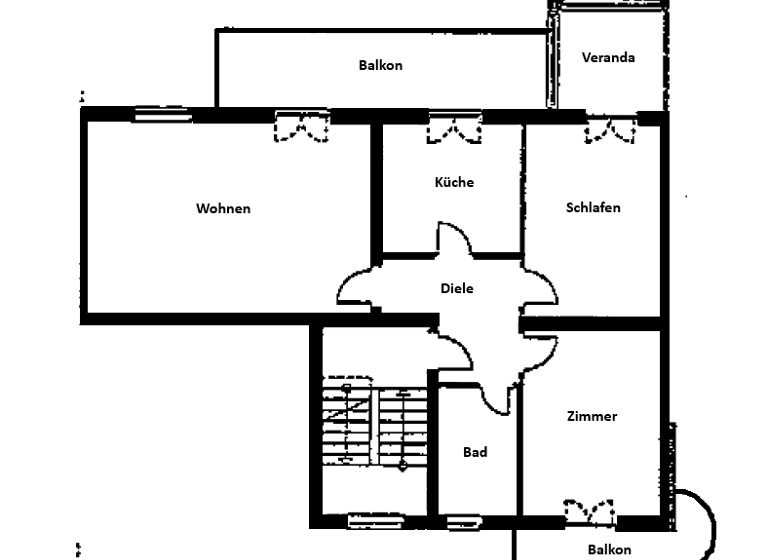 Wohnung zum Kauf als Kapitalanlage geeignet 110.000 € 3 Zimmer 84,8 m² Nebestraße 18 Eisenach 99817