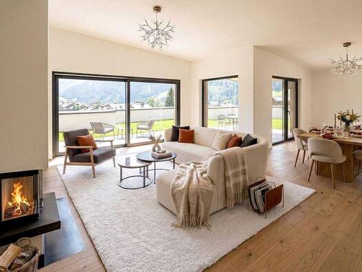 Terrassenwohnung zum Kauf - Erstbezug provisionsfrei 4 Zimmer 139,8 m² 3. Geschoss Dorfstraße 73 Aschau im Zillertal 6274