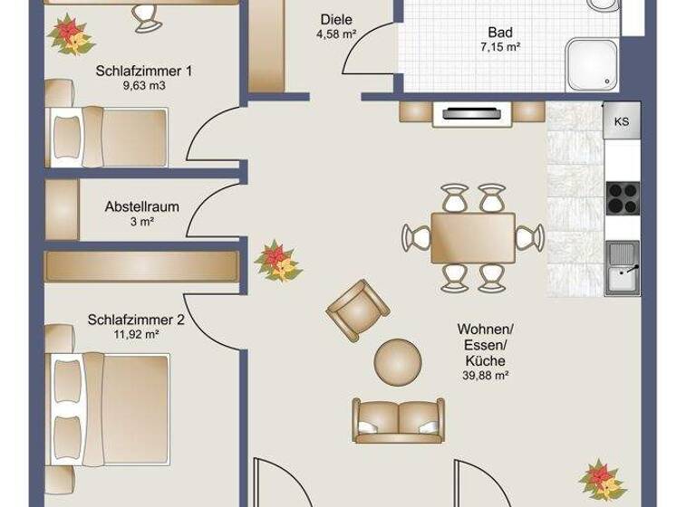 Wohnung zum Kauf 340.000 € 3 Zimmer 76 m² Schwarzengasse 7 Weiler 6837