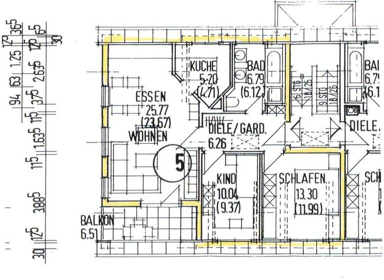 Wohnung zur Miete 457 € 3 Zimmer 65 m² 3. Geschoss frei ab 01.05.2026 Feldstraße 27 Flöha 09557