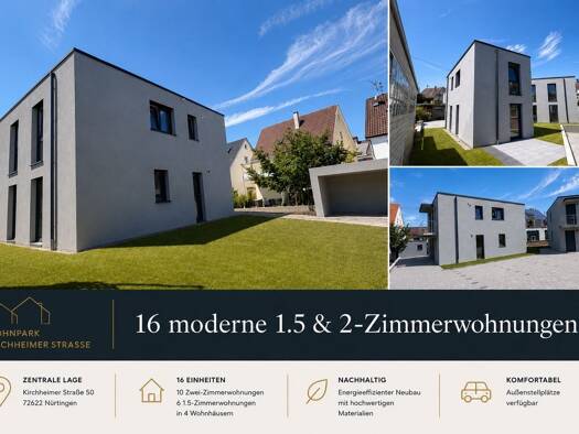 Wohnung zur Miete 700 € 1,5 Zimmer 34 m² Geschoss 1/2 frei ab 01.08.2026 Nürtingen 72622