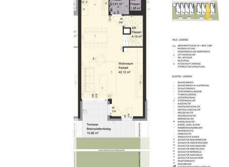 Reihenmittelhaus zum Kauf - Erstbezug provisionsfrei 502.800 € 4 Zimmer 111,6 m² frei ab 31.03.2026 Reisinger Straße 40-60 Ragelsdorf St. Pölten 3107