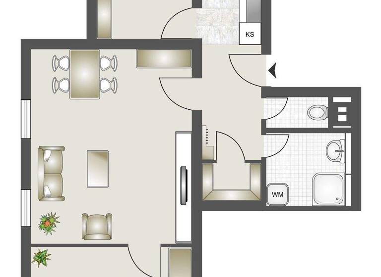 Wohnung zur Miete 730 € 3 Zimmer 57 m² frei ab sofort Heumaden Stuttgart 70619