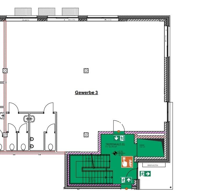 Bürofläche zur Miete provisionsfrei 2.069 € 165,6 m²<br/>Bürofläche Meerkamp Oldenburg (Oldenburg) / Kreyenbrück 26133