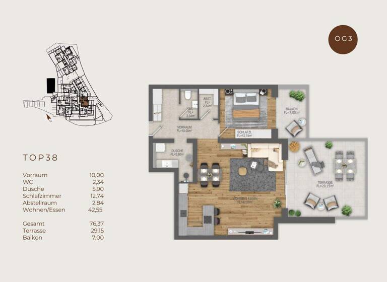 Studio zum Kauf 724.542 € 76,4 m² Dorfstraße 2 Pertisau 6213