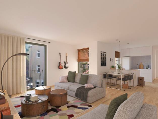 Wohnung zur Miete - Erstbezug 1.032 € 3 Zimmer 77 m² 3. Geschoss frei ab 01.12.2025 Jacobstraße 14 Innenstadt Halle (Saale) 06110