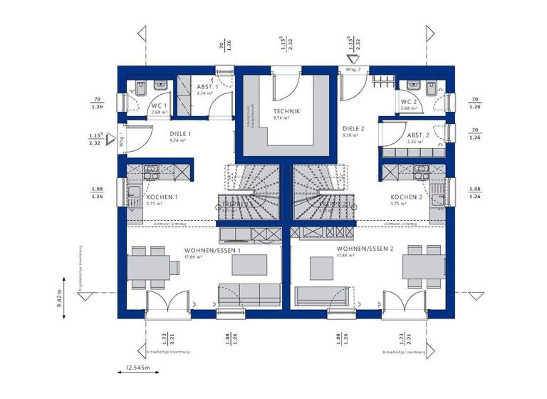 Doppelhaushälfte zum Kauf provisionsfrei 799.574 € 8 Zimmer 191 m² 899 m² Grundstück Innenstadt Aschaffenburg 63739